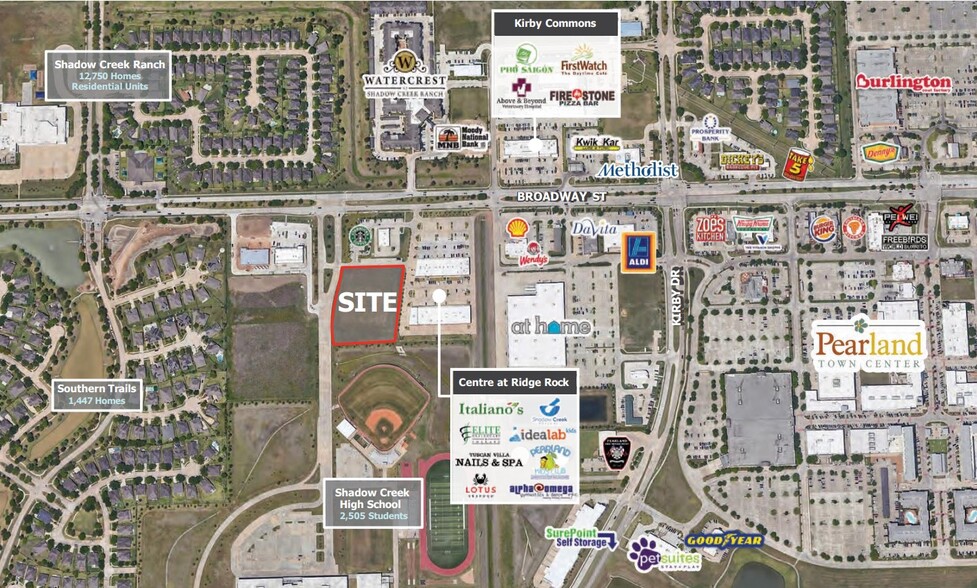 11836 Broadway St, Pearland, TX à louer - Aérien – Image 1 sur 2