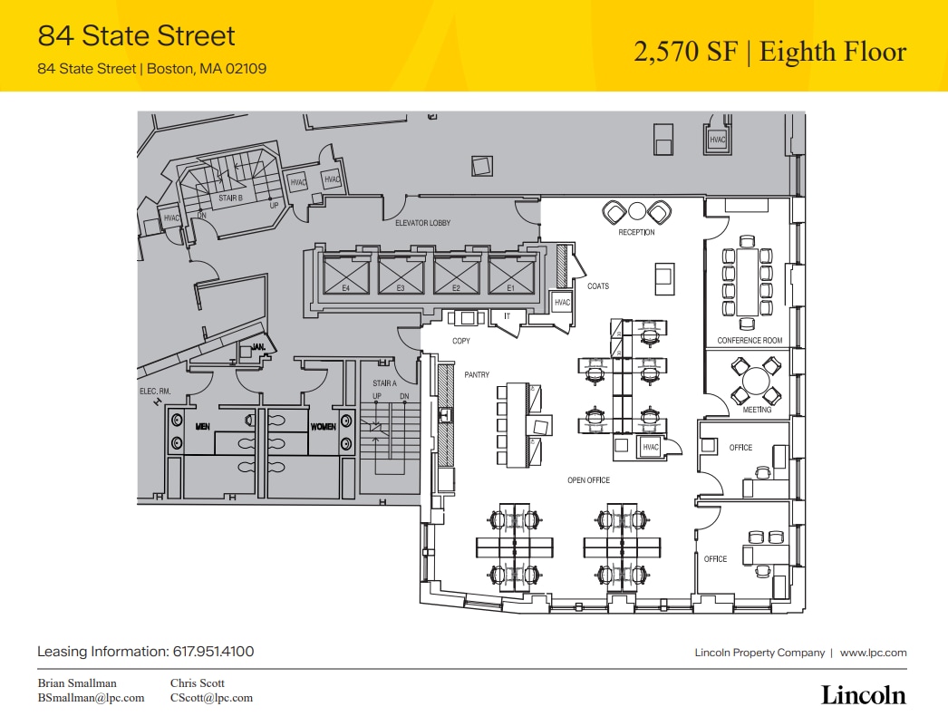 84 State St, Boston, MA à louer Plan d’étage– Image 1 sur 1
