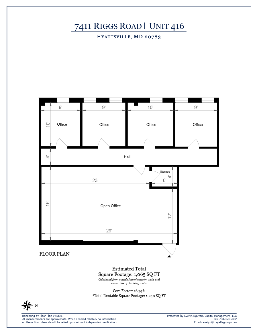 7411 Riggs Rd, Adelphi, MD à louer Plan d’étage– Image 1 sur 1