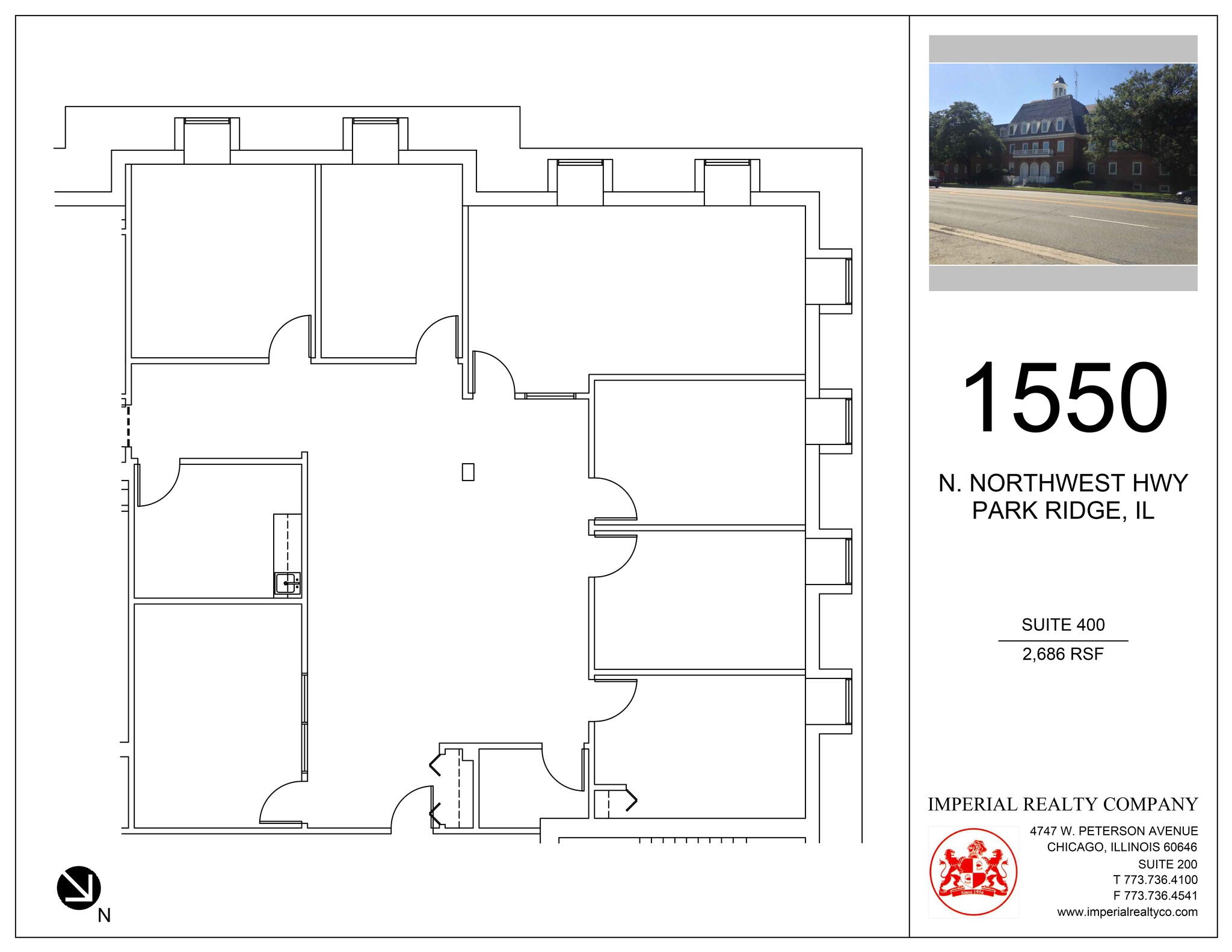 1550 N Northwest Hwy, Park Ridge, IL à louer Plan de site– Image 1 sur 1