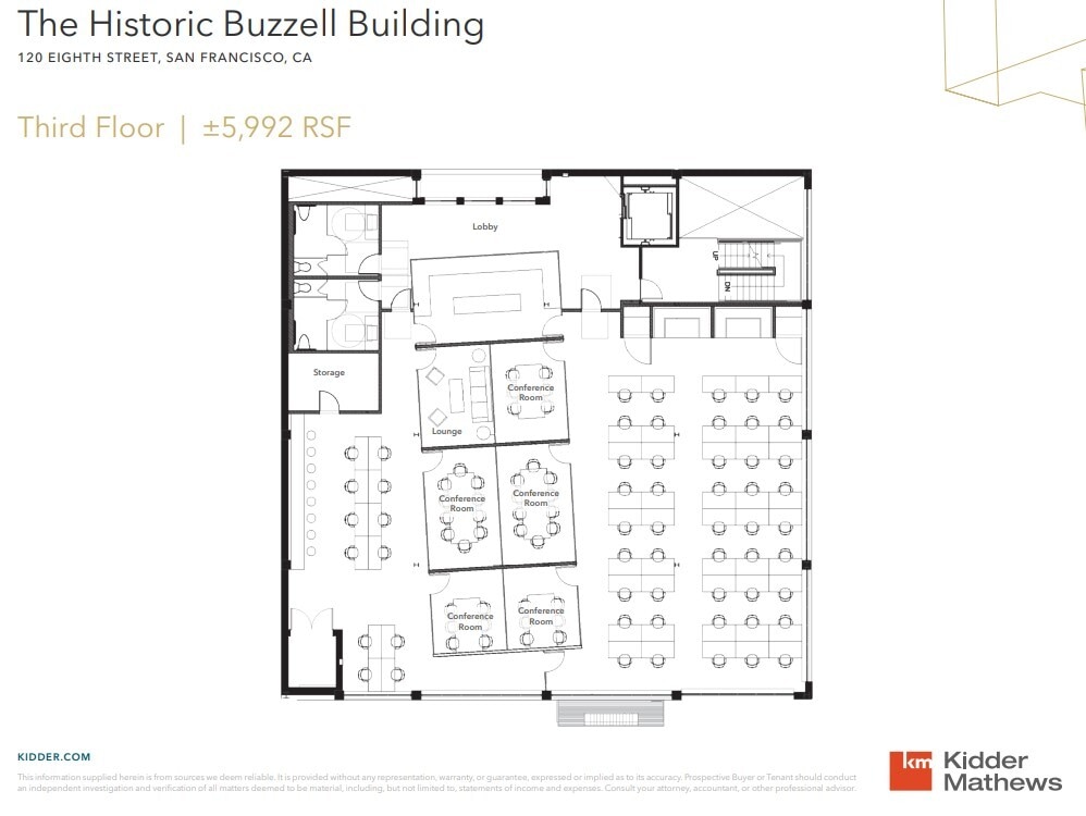 120 8th St, San Francisco, CA à louer Plan d’étage– Image 1 sur 1