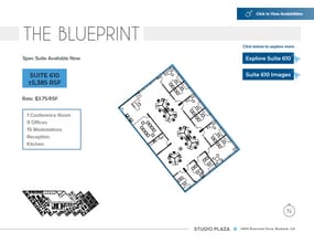 3400 W Riverside Dr, Burbank, CA à louer Plan d’étage– Image 2 sur 9