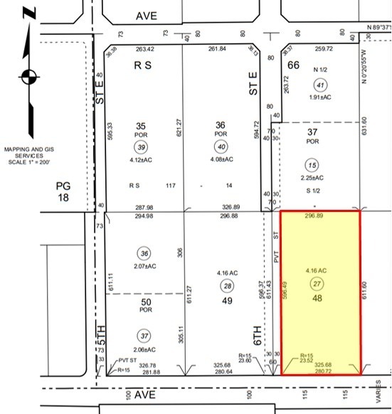 NEC of Columbia Way and 6th St East, Lancaster, CA à louer - Plan cadastral – Image 3 sur 3