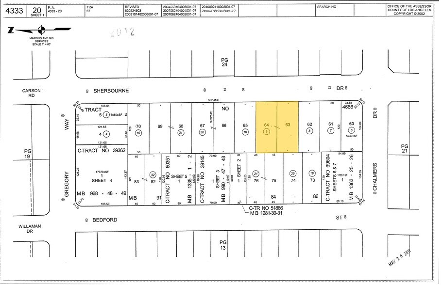 847 S Sherbourne Dr, Los Angeles, CA à vendre - Plan cadastral – Image 2 sur 26