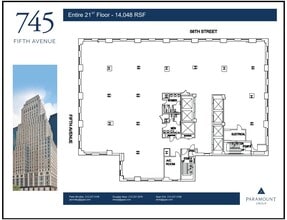 745 Fifth Ave, New York, NY à louer Plan d’étage– Image 1 sur 1