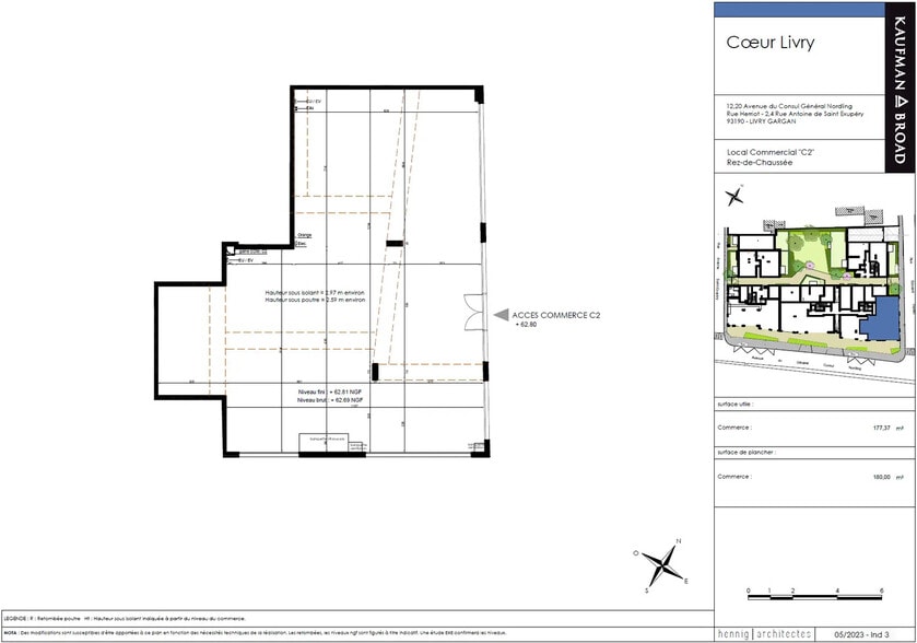 12 Av Du Consul General Nordling, Livry-Gargan à louer - Plan d’étage – Image 2 sur 4