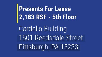 1501 Reedsdale St, Pittsburgh, PA à louer - Vidéo sur l’annonce professionnelle 