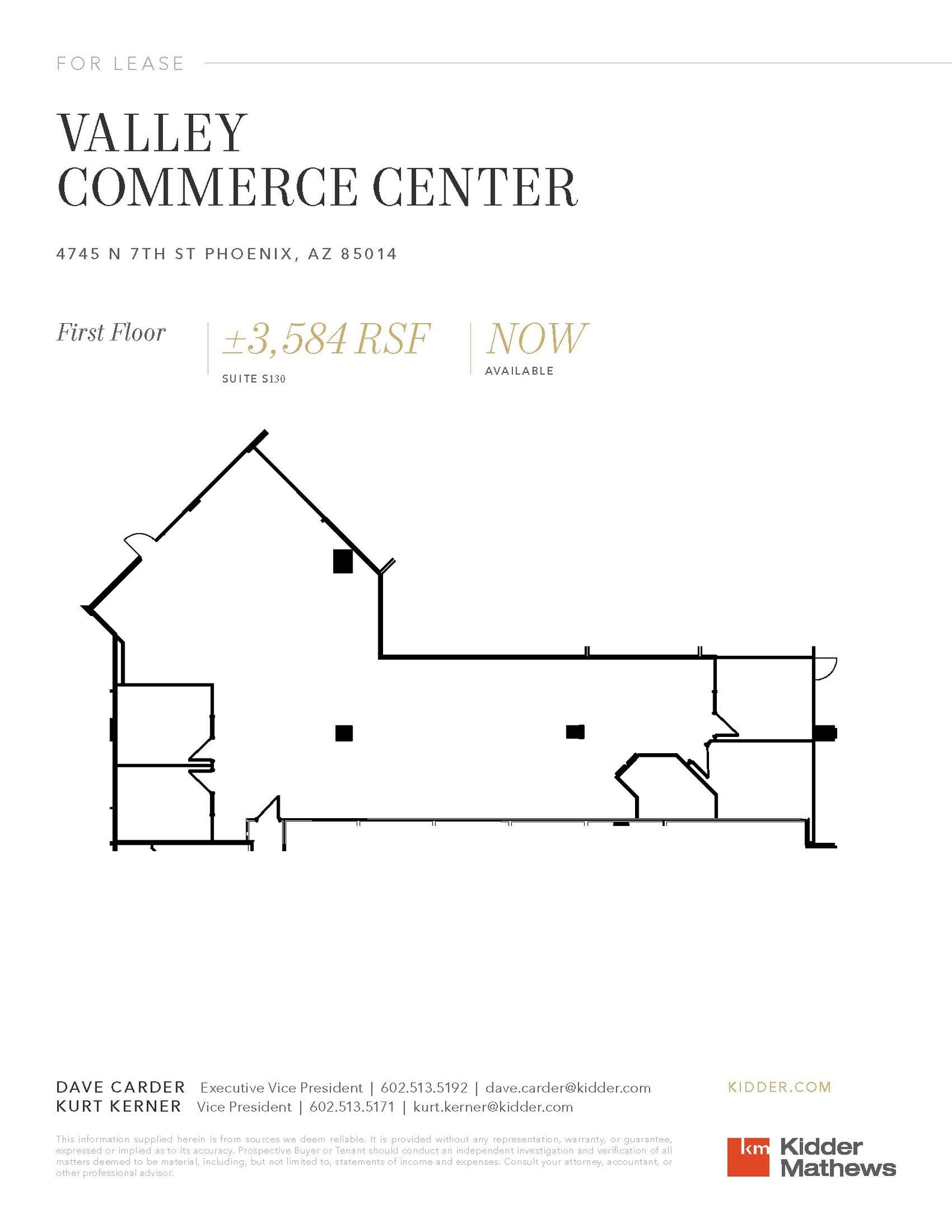 4745 N 7th St, Phoenix, AZ à louer Plan d’étage– Image 1 sur 1