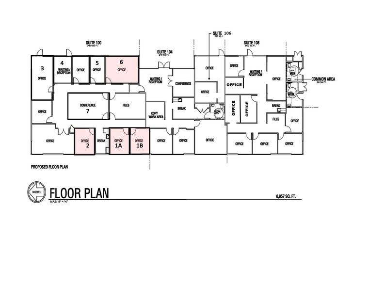 1265 W Shaw Ave, Fresno, CA à louer - Plan d’étage – Image 2 sur 19