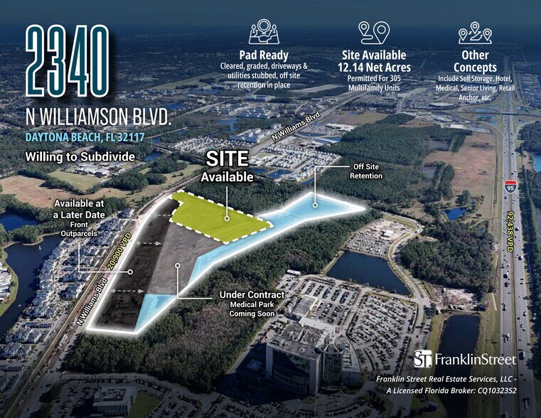 2340 N Williamson Blvd, Daytona Beach, FL à vendre - Plan de site – Image 1 sur 5