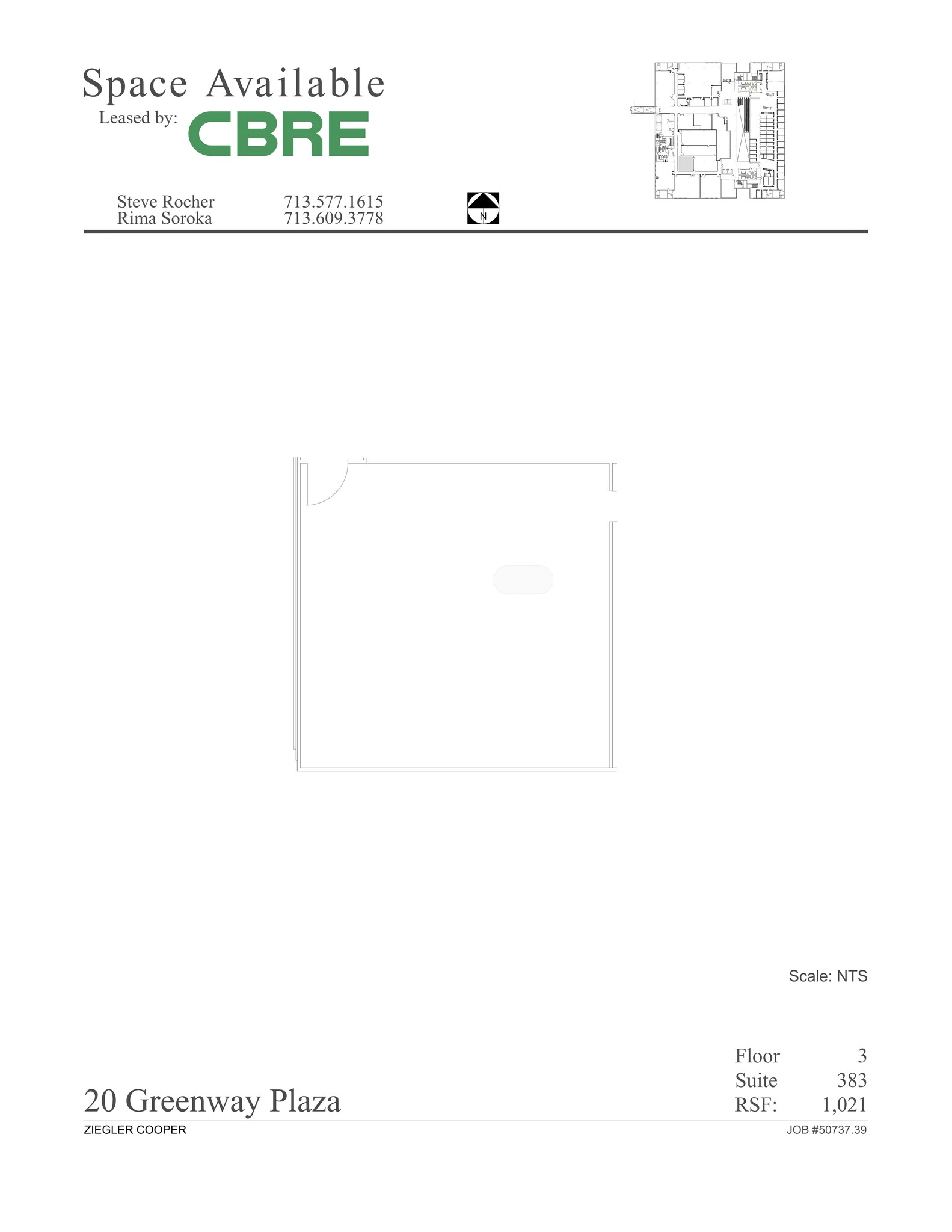 20 Greenway Plz, Houston, TX à louer Plan de site– Image 1 sur 1