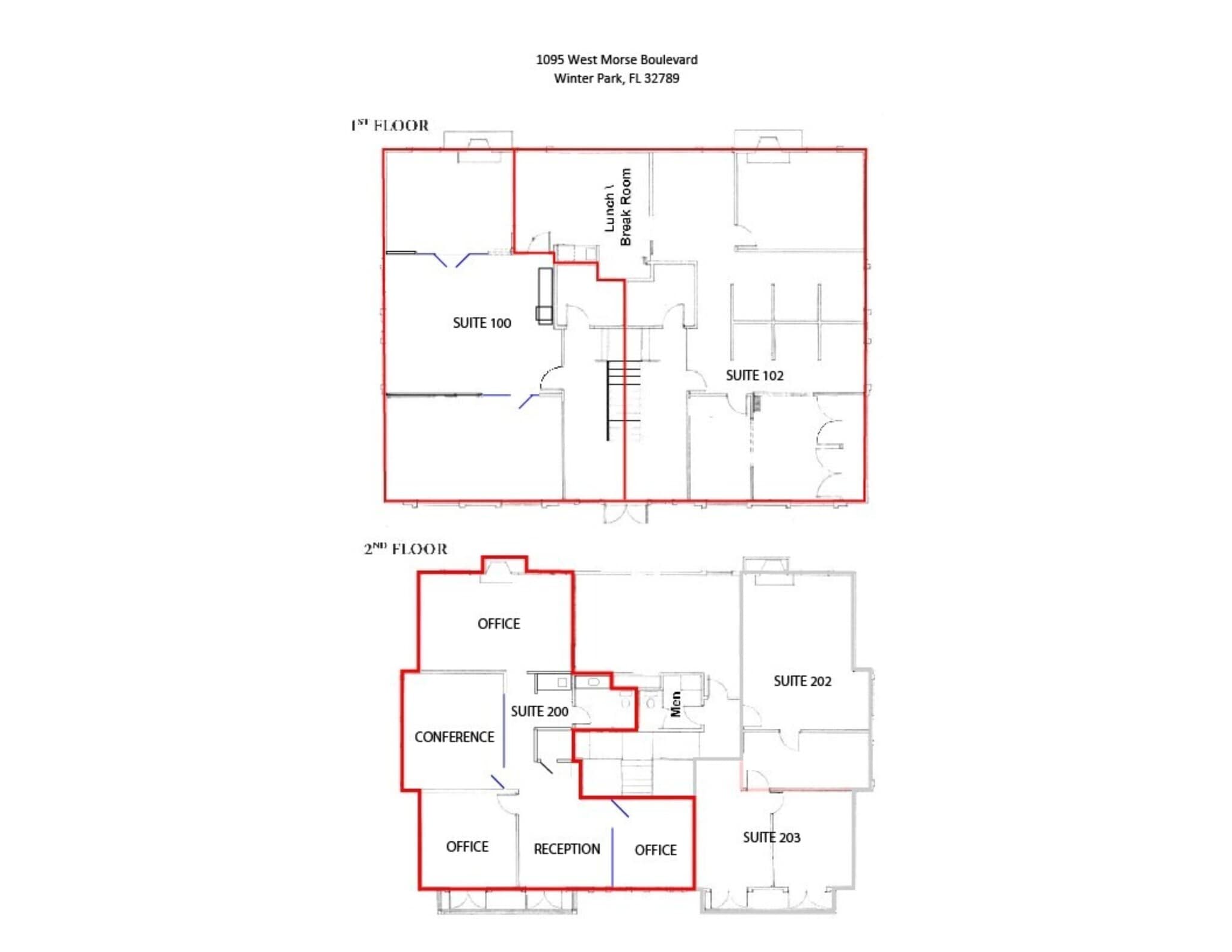 1095 W Morse Blvd, Winter Park, FL à louer Plan de site– Image 1 sur 1