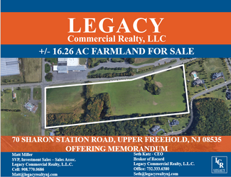 Plus de détails pour 70 Sharon Station Rd, Allentown, NJ - Terrain à vendre