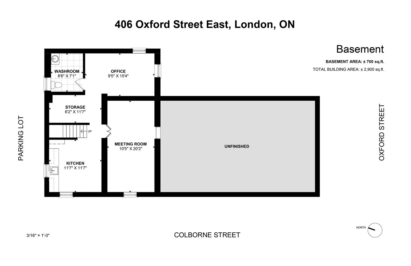 406 Oxford St E, London, ON à louer Plan d’étage– Image 1 sur 1