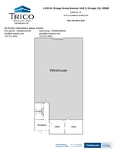 1525 W Orange Grove Ave, Orange, CA à louer Plan d’étage– Image 1 sur 1