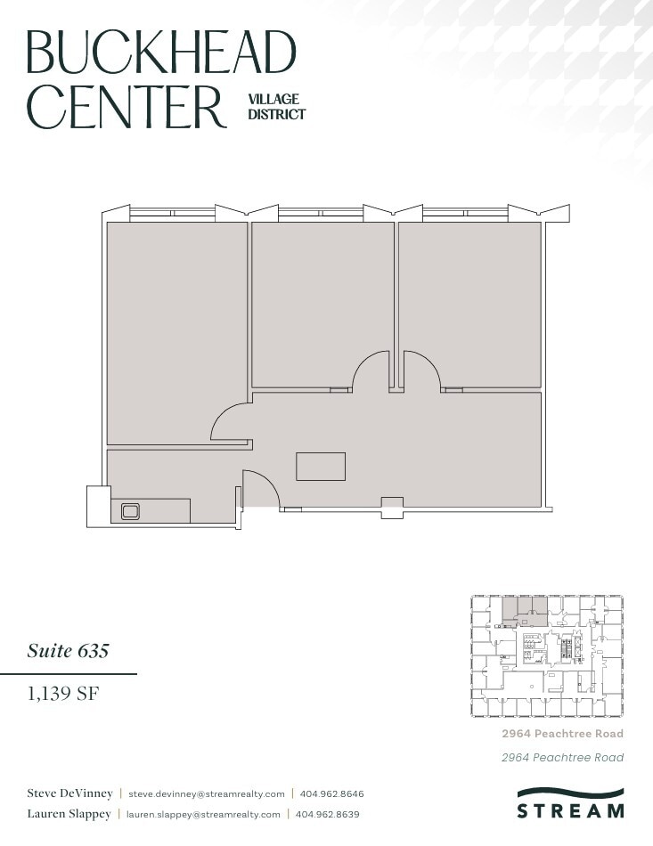 2970 Peachtree Rd NW, Atlanta, GA à louer Plan d’étage– Image 1 sur 1