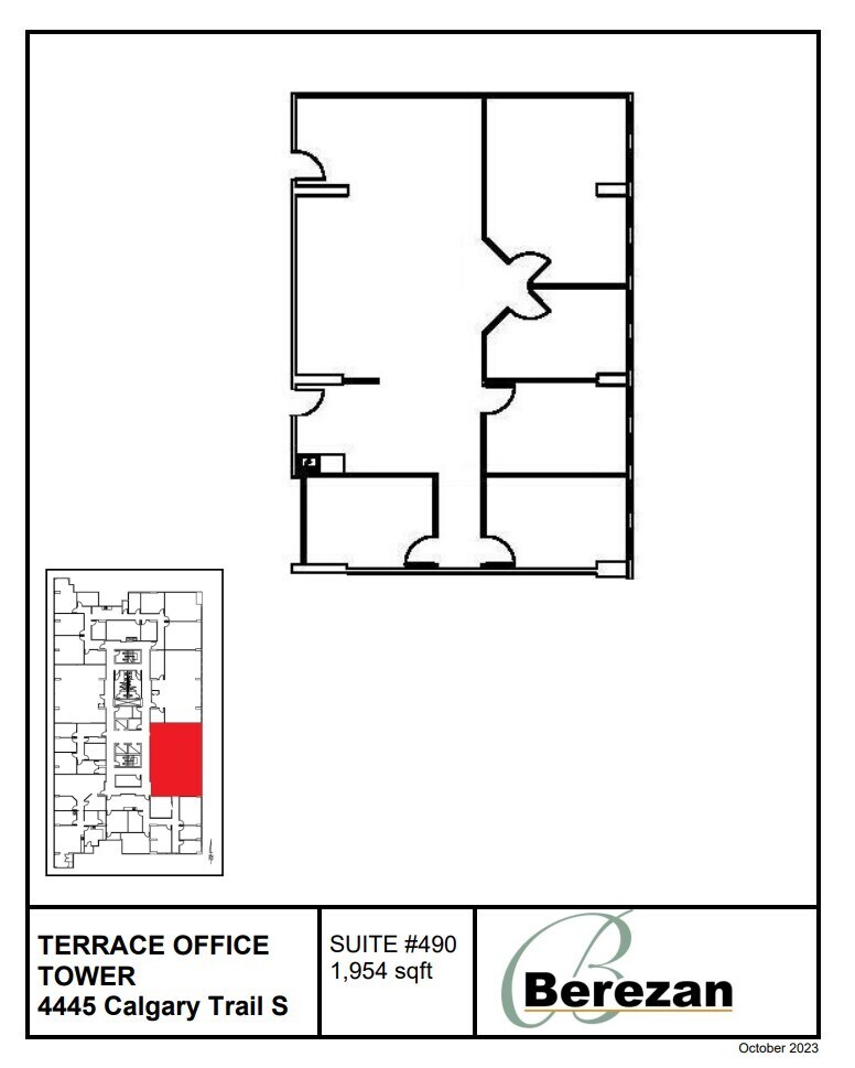 4445 Calgary Trl, Edmonton, AB à louer Plan d’étage– Image 1 sur 1