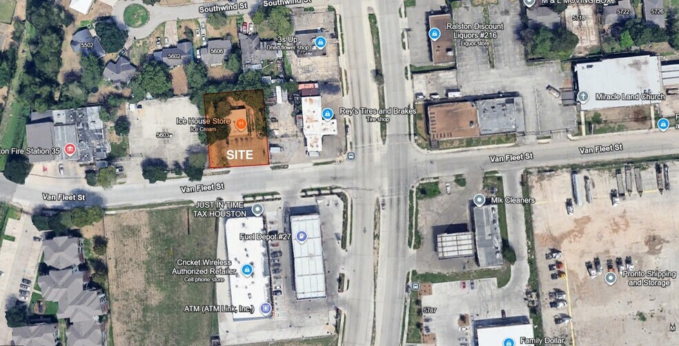 5627 Van Fleet St, Houston, TX à vendre - Aérien – Image 3 sur 4