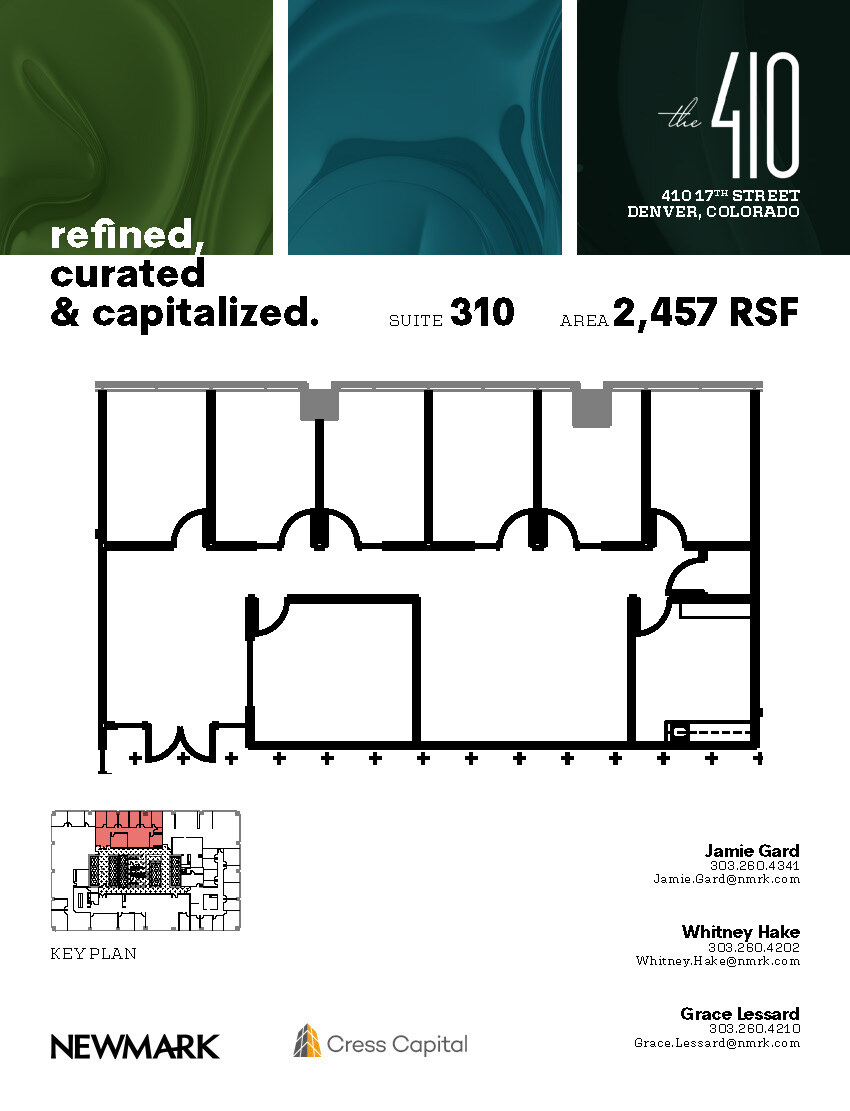 410 17th St, Denver, CO à louer Plan d’étage– Image 1 sur 1