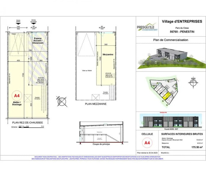 Local commercial dans Pénestin à vendre - Plan d’étage – Image 2 sur 2