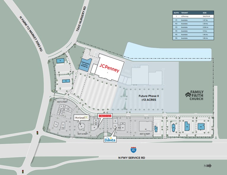 NWC I-45 & FM 3083, Conroe, TX à louer - Plan de site – Image 2 sur 2