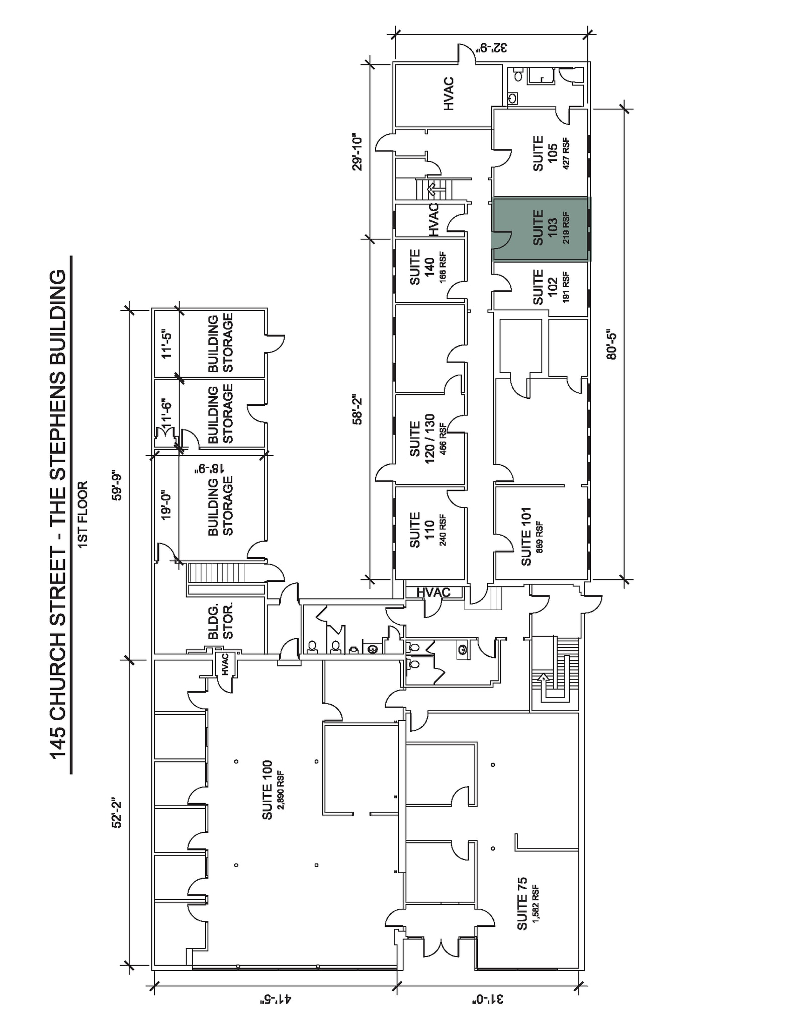 113 Church St, Marietta, GA à louer Plan d’étage– Image 1 sur 1