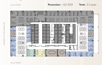 1114 Avenue of the Americas, New York, NY à louer Plan d’étage– Image 1 sur 7