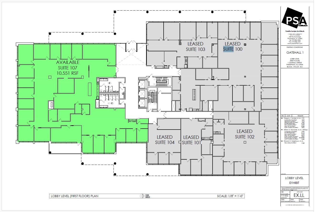 1 Gatehall Dr, Parsippany, NJ à louer Plan d’étage– Image 1 sur 1