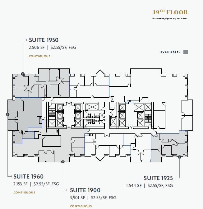 750 B St, San Diego, CA à louer Plan d’étage– Image 1 sur 1