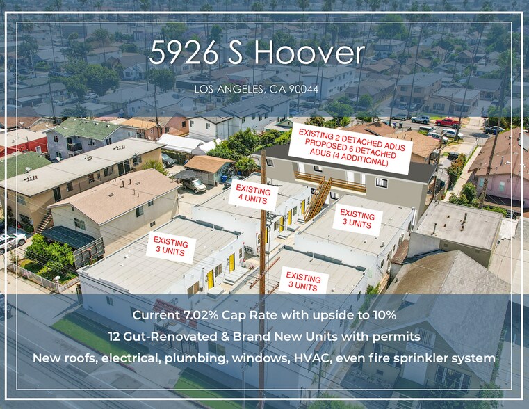 5926 S Hoover St, Los Angeles, CA à vendre - Photo de l’immeuble – Image 1 sur 26