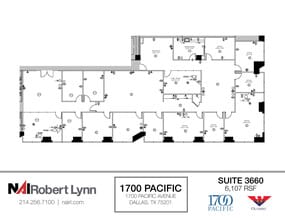 1700 Pacific Ave, Dallas, TX à louer Plan d’étage– Image 1 sur 1