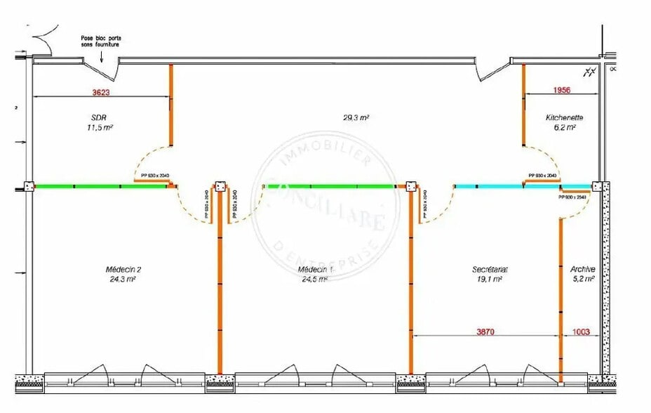 Bureau dans Toulouse à louer - Plan d’étage – Image 3 sur 3
