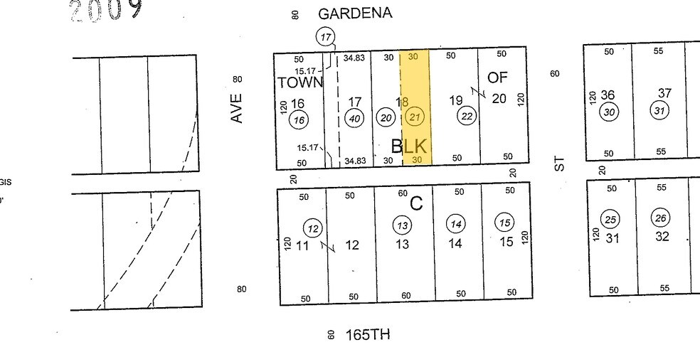 844 W Gardena Blvd, Gardena, CA à louer - Plan cadastral – Image 3 sur 3