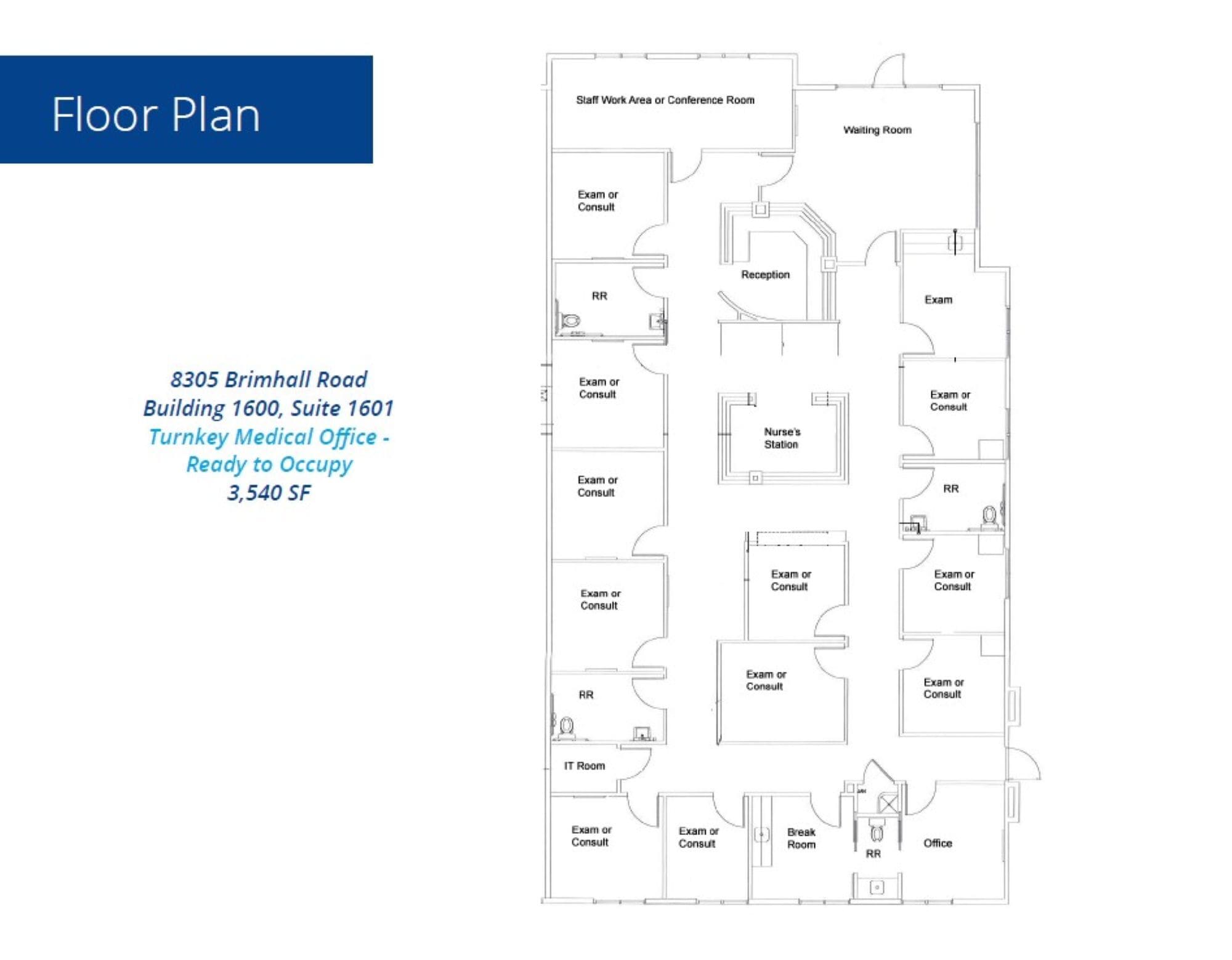 8305 Brimhall Rd, Bakersfield, CA à louer Plan d’étage– Image 1 sur 1