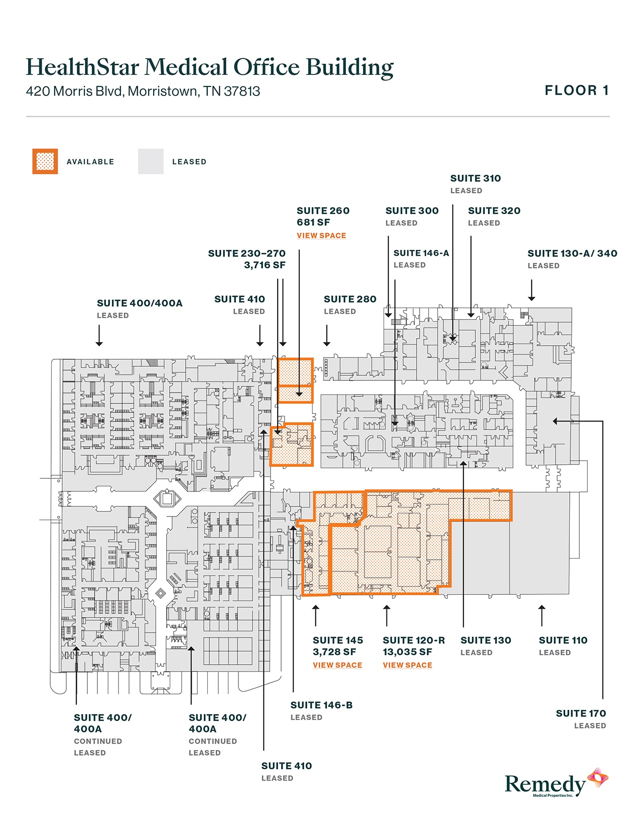 420 W Morris Blvd, Morristown, TN à louer Plan d’étage– Image 1 sur 1