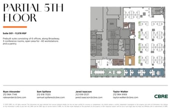 1501 Broadway, New York, NY à louer Plan d’étage– Image 1 sur 5