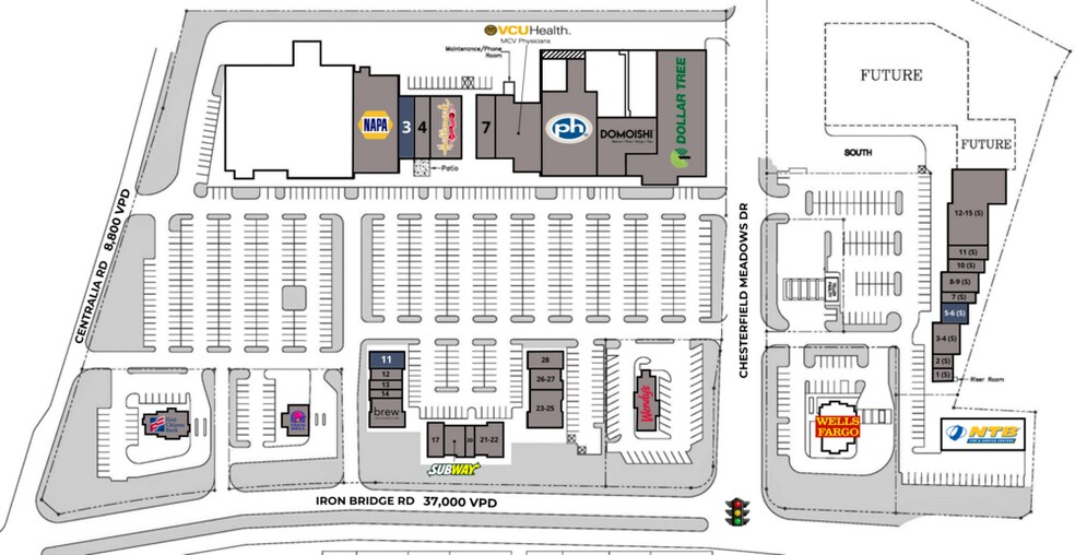 6401-6551 Centralia Rd, Chesterfield, VA à louer - Photo de l’immeuble – Image 2 sur 13