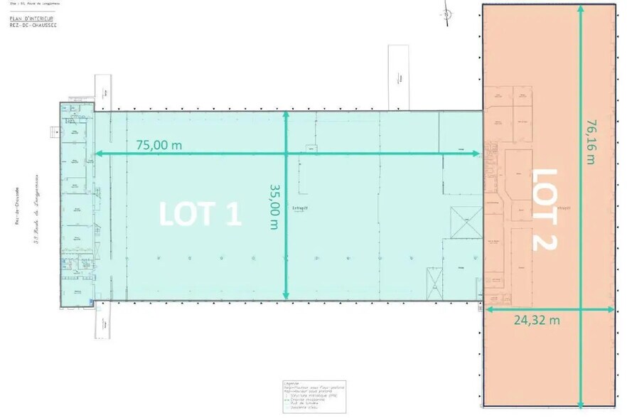 Local d’activités dans Chilly-Mazarin à louer - Plan d’étage – Image 3 sur 6