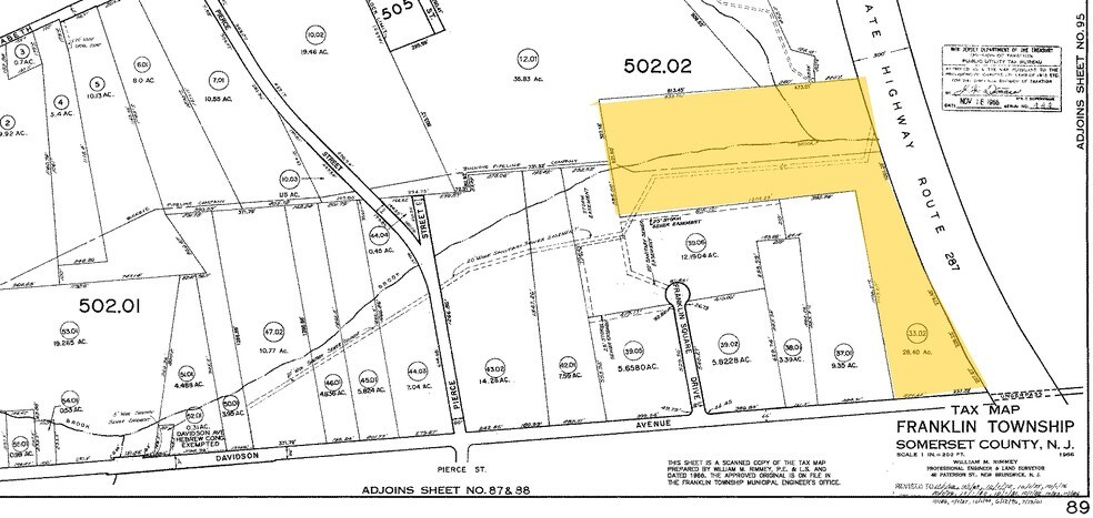 100 Franklin Sq Dr, Somerset, NJ à louer - Plan cadastral – Image 2 sur 44