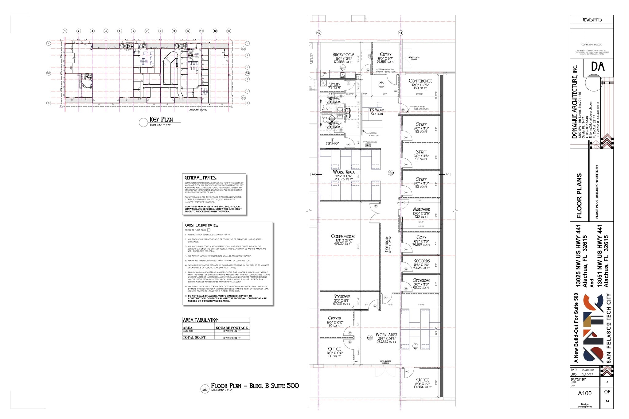 13900 Tech City Cir, Alachua, FL à louer Plan de site– Image 1 sur 18