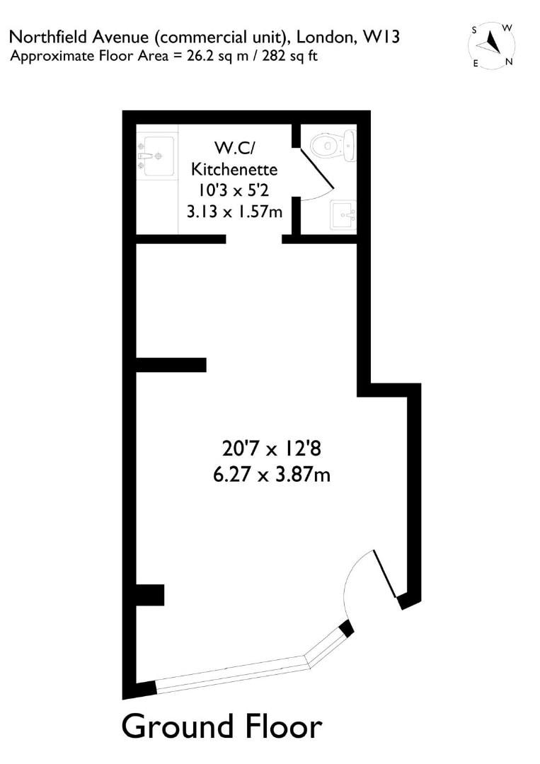 70 Northfield Ave, Londres à louer Plan d’étage– Image 1 sur 1