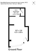 70 Northfield Ave, Londres à louer Plan d’étage– Image 1 sur 1