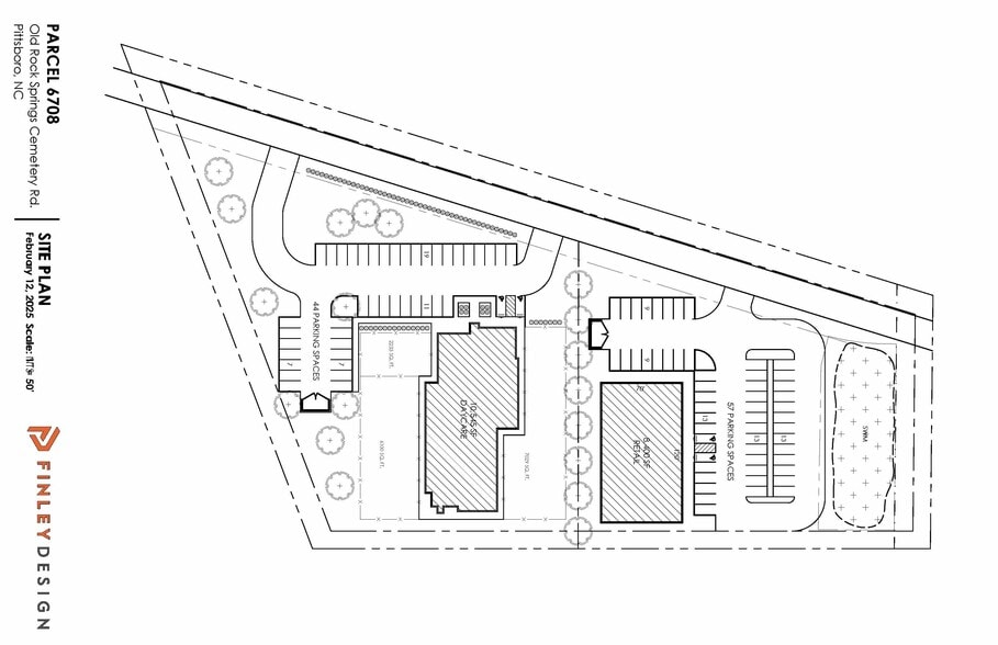 231 Old Rocks Spring Cemetery Rd, Pittsboro, NC à louer - Plan de site – Image 2 sur 3