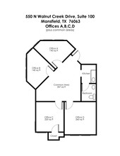 550 N Walnut Creek Dr, Mansfield, TX à louer Plan de site– Image 1 sur 17
