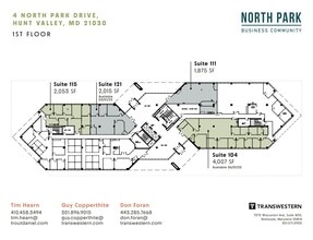 4 North Park Dr, Hunt Valley, MD à louer Plan d’étage– Image 1 sur 1