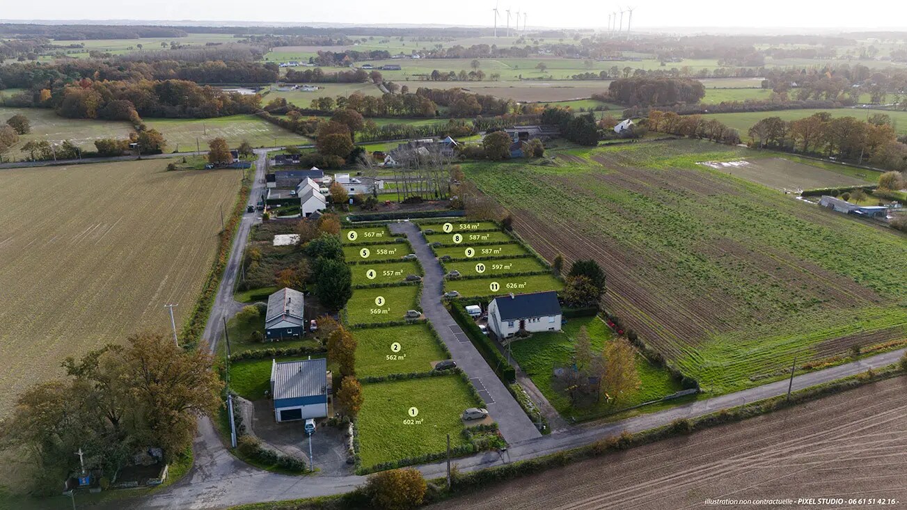 Terrain dans Derval à vendre Aérien– Image 1 sur 3