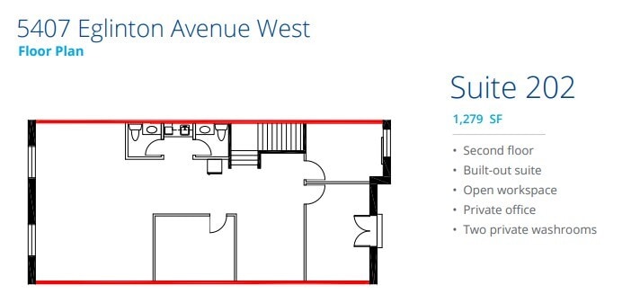 5397 Eglinton Ave W, Toronto, ON à louer Plan d’étage– Image 1 sur 1