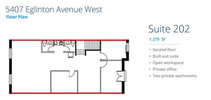 5397 Eglinton Ave W, Toronto, ON à louer Plan d’étage– Image 1 sur 1