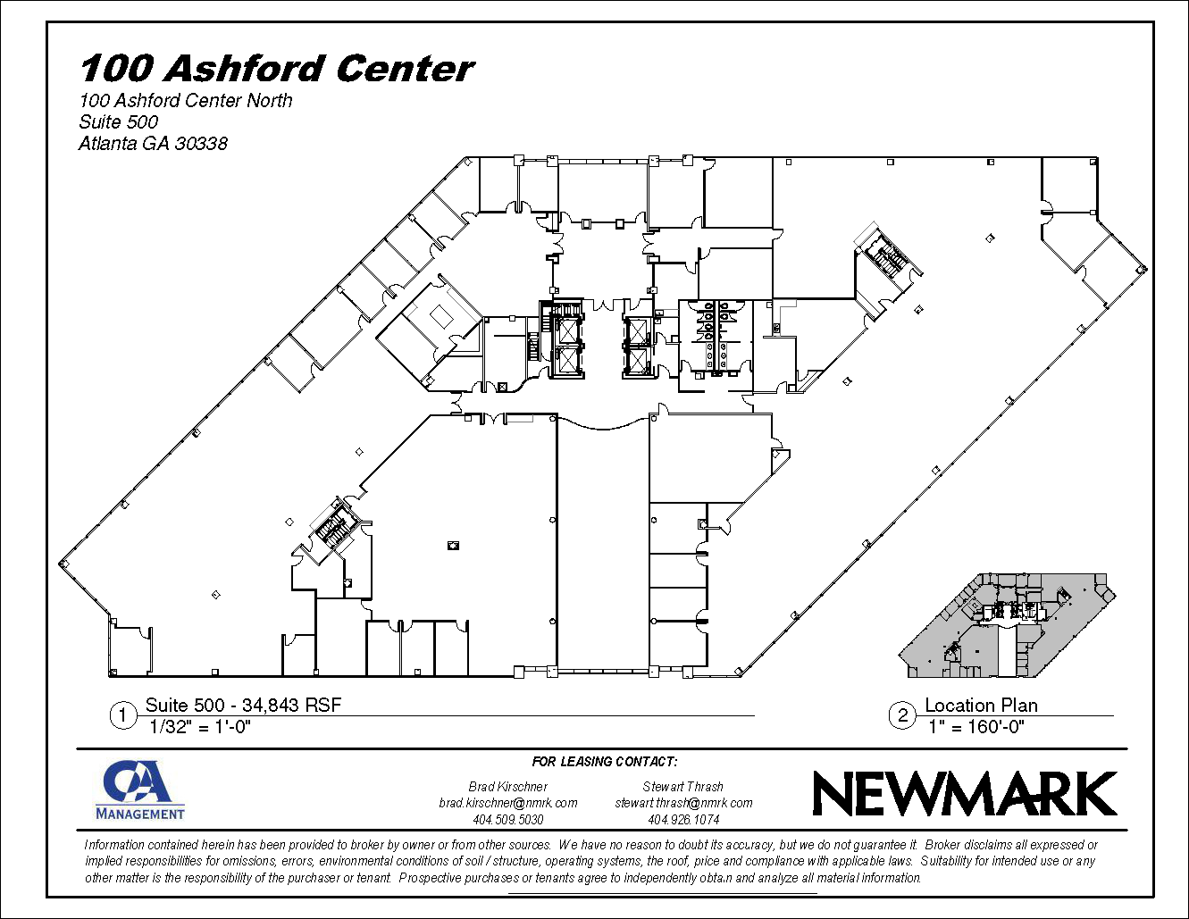 100 Ashford Ctr N, Atlanta, GA à louer Plan d’étage– Image 1 sur 1