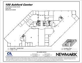 100 Ashford Ctr N, Atlanta, GA à louer Plan d’étage– Image 1 sur 1